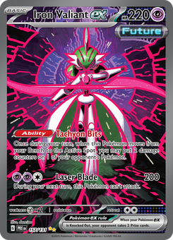 Iron Valiant ex #157 from Prismatic Evolutions