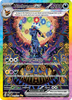 Umbreon ex #161 from Prismatic Evolutions