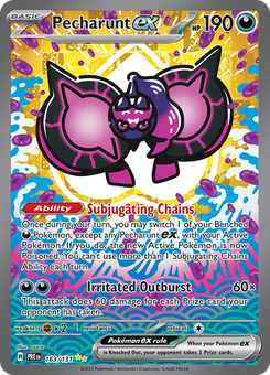 Pecharunt ex #163 from Prismatic Evolutions