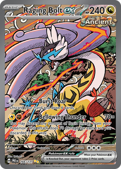 Raging Bolt ex #166 from Prismatic Evolutions