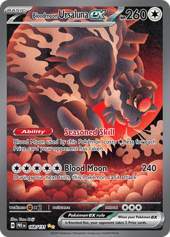 Bloodmoon Ursaluna ex #168 from Prismatic Evolutions
