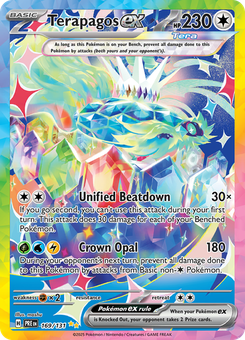 Terapagos ex #169 from Prismatic Evolutions