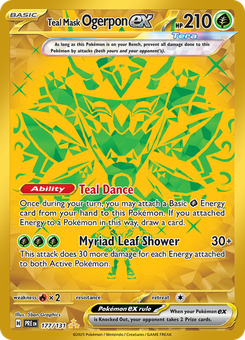 Teal Mask Ogerpon ex #177 from Prismatic Evolutions