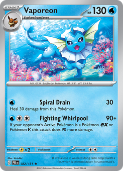 Vaporeon #22 from Prismatic Evolutions