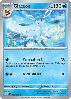 Glaceon #25 from Prismatic Evolutions
