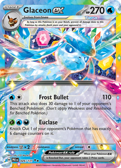 Glaceon ex #26 from Prismatic Evolutions