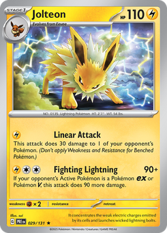 Jolteon #29 from Prismatic Evolutions