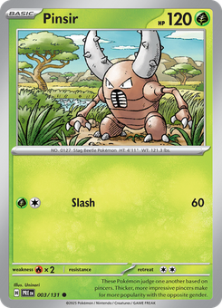 Pinsir #3 from Prismatic Evolutions