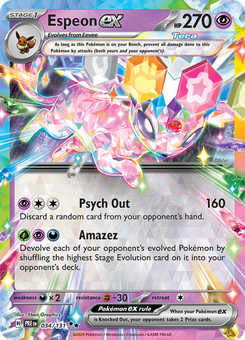 Espeon ex #34 from Prismatic Evolutions