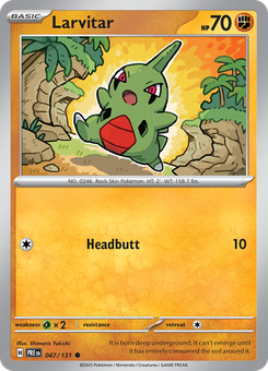 Larvitar #47 from Prismatic Evolutions