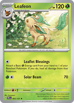 Leafeon #5 from Prismatic Evolutions