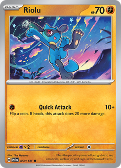 Riolu #50 from Prismatic Evolutions