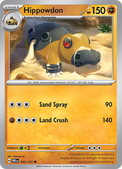 Hippowdon #53 from Prismatic Evolutions
