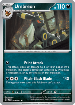 Umbreon #59 from Prismatic Evolutions