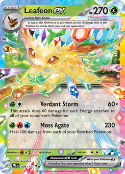 Leafeon ex #6 from Prismatic Evolutions