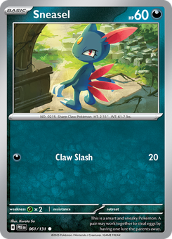 Sneasel #61 from Prismatic Evolutions