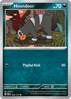 Houndour #62 from Prismatic Evolutions