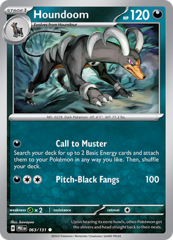 Houndoom #63 from Prismatic Evolutions