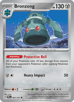 Bronzong #67 from Prismatic Evolutions