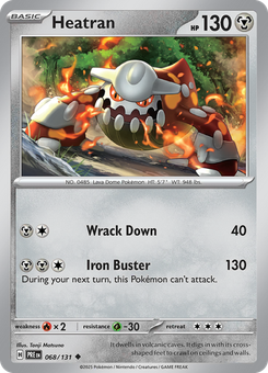 Heatran #68 from Prismatic Evolutions