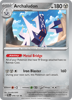 Archaludon #70 from Prismatic Evolutions