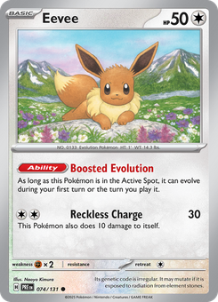 Eevee #74 from Prismatic Evolutions