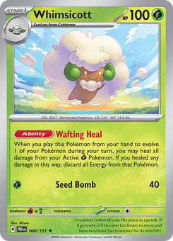 Whimsicott #8 from Prismatic Evolutions