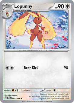 Lopunny #84 from Prismatic Evolutions