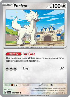 Furfrou #88 from Prismatic Evolutions
