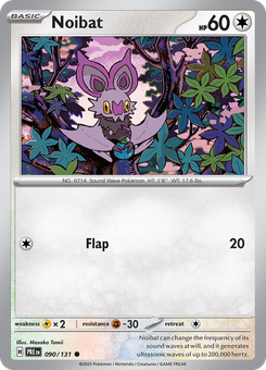 Noibat #90 from Prismatic Evolutions