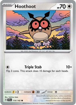Hoothoot #114 from Stellar Crown