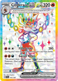 Cinderace ex #157 from Stellar Crown