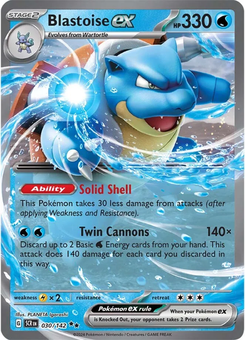 Blastoise ex #30 from Stellar Crown