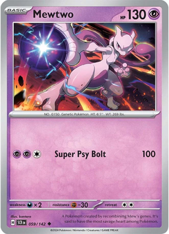Mewtwo #59 from Stellar Crown