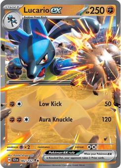 Lucario ex #82 from Stellar Crown