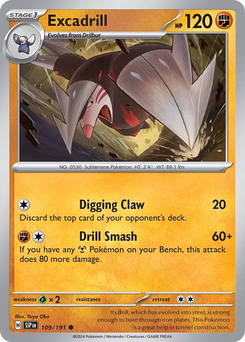 Excadrill #109 from Surging Sparks