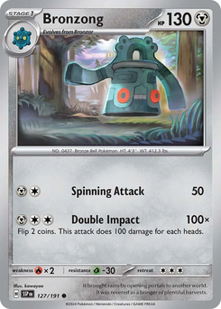 Bronzong #127 from Surging Sparks
