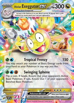 Alolan Exeggutor ex #133 from Surging Sparks