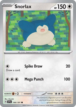 Snorlax #144 from Surging Sparks