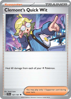 Clemont's Quick Wit #167 from Surging Sparks
