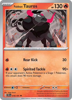 Paldean Tauros #18 from Surging Sparks