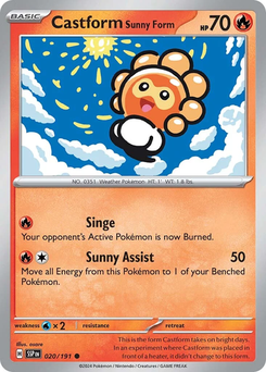 Castform Sunny Form #20 from Surging Sparks