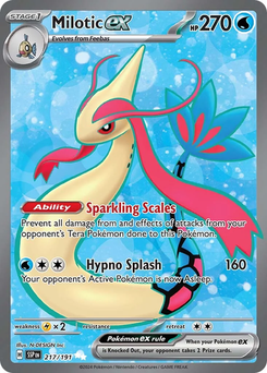 Milotic ex #217 from Surging Sparks