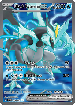 Black Kyurem ex #218 from Surging Sparks