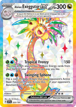 Alolan Exeggutor ex #225 from Surging Sparks