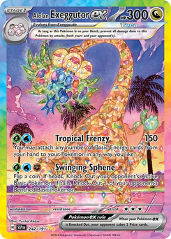 Alolan Exeggutor ex #242 from Surging Sparks