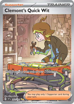 Clemont's Quick Wit #243 from Surging Sparks