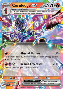 Ceruledge ex #36 from Surging Sparks