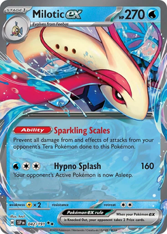 Milotic ex #42 from Surging Sparks