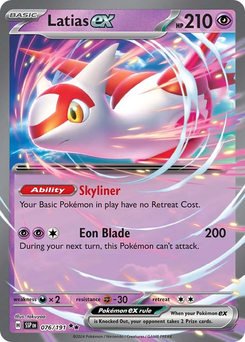 Latias ex #76 from Surging Sparks